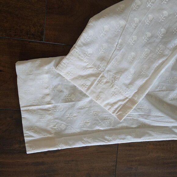 Women's Limelight Off White Cotton Pants Casual Straight Trousers Size Medium - Picture 4 of 5